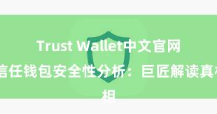 Trust Wallet中文官网 信任钱包安全性分析：巨匠解读真相